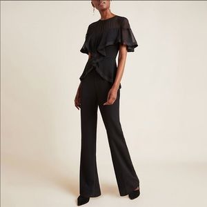 Anthropologie Harlyn Amaris Jumpsuit Black Sz M